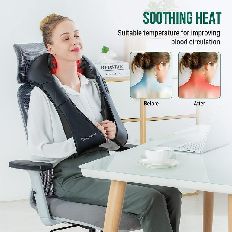 Neck and Shoulder Massager w/Heat, SnackMagic