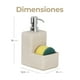 thumbnail image 3 of Dispensador de Jabón de Baño Gaon Estilo Moderno Con Esponja 250 ml Arena, 3 of 5