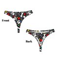 thumbnail image 3 of Balery Paw And Bones Tangas de Algodón para Mujer con Estampado – Ropa Interior Sexy, Transpirable, G-string-XX-Large, 3 of 6