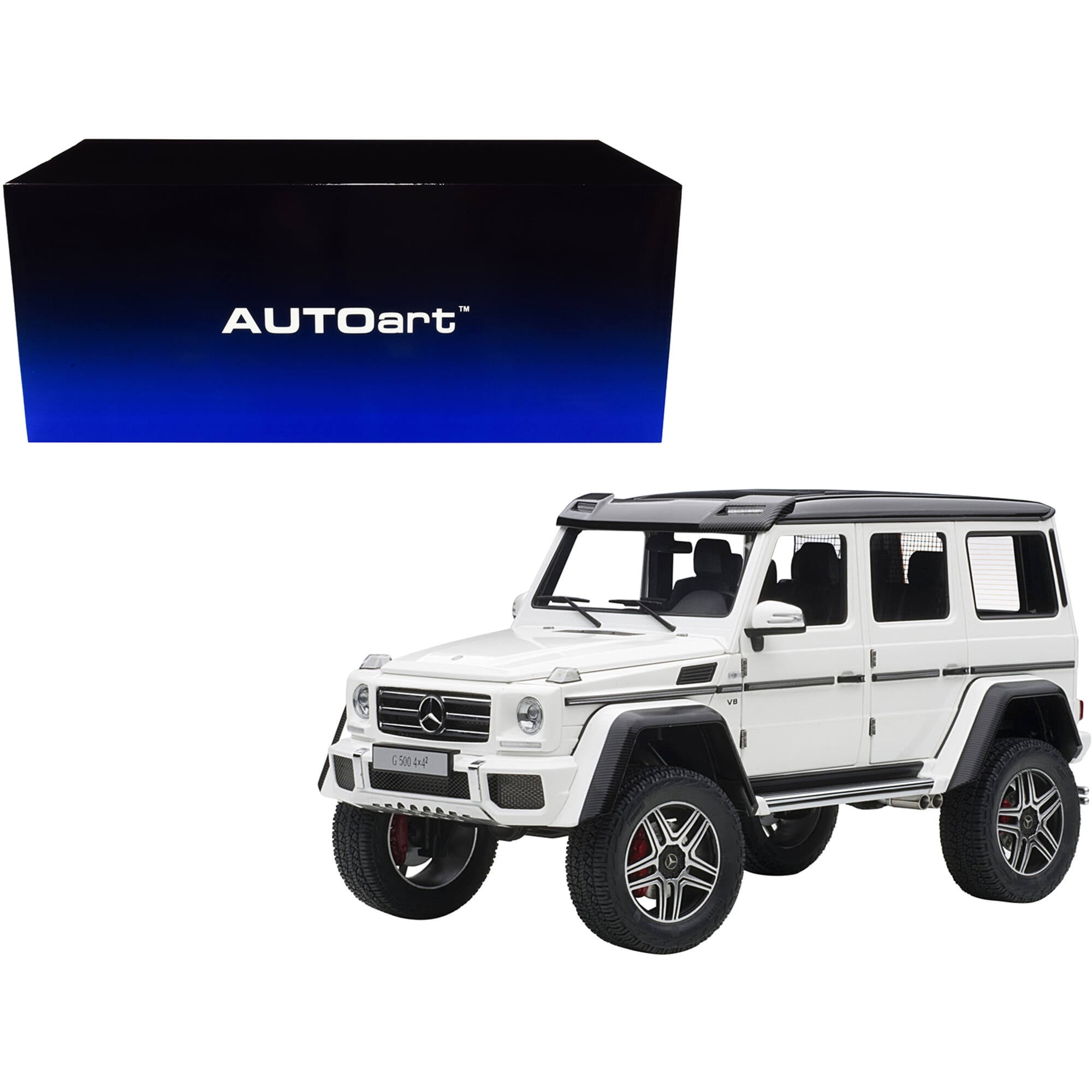 Mercedes Benz G500 4X4 2 Gloss White 1/18 Model Car by