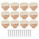 thumbnail image 1 of Pomos de Tocador de RatáN Bohemio, Pomos de CajóN de Madera Redondos, Tejido de Mimbre Hecho una Mano y Tornillos para Pomos de Muebles Bohemios, Beige, 12 Piezas, 1 of 5