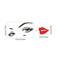 thumbnail image 2 of Hermosa cara de mujer y labios rojos, pegatina de pared, decoración del hogar, sala de estar y dormitorio, 2 of 8