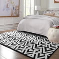 thumbnail image 2 of Noahas Soft Low Pile Rug Modern Area Rugs for Bedroom Living Room,Suitable for Boys Girls Teenagers and Adults with Super Soft Touch , Black , 7' x 10', 2 of 8
