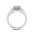 thumbnail image 5 of 4 Carat IGI Certified Round Shape Lab Grown Diamond Engagement Ring | 14K White Gold | Indigo Vintage Diamond Ring | FG-VS1-VS2 Quality Friendly Diamonds, 5 of 5