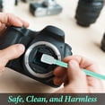 thumbnail image 4 of 100 Pcs Foam Cleaning Swab Stick, Professional Foam Cleaning Swab Sticks, 4.9" Green Square Rectangle Foams Clean Swabs Sticks for Optical Equipment, Camera, Optical Lens, Guns, 4 of 7