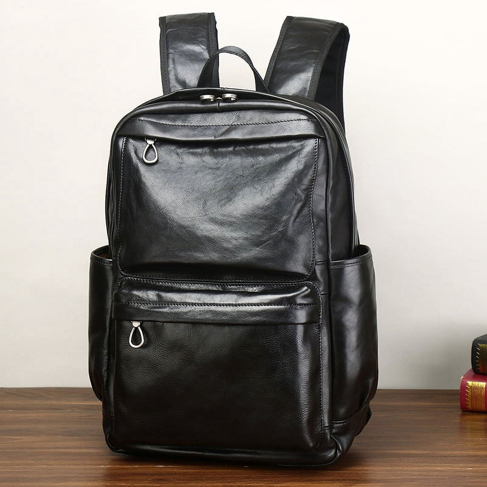 Handmade Bull head leather backpack Hereford Bull Backpack – Cowkid Clothing Company main image 4