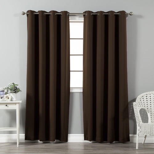 Best Home Fashion, Inc. Solid Blackout Thermal Grommet Curtain Panels (Set of 2)