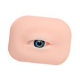 thumbnail image 3 of Xuanheng 3D Silicone Eye Model Eyebrow Line Practice Multipurpose Makeup Practice Aid blue right, 3 of 8