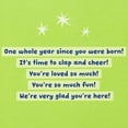thumbnail image 3 of Hallmark 1st Birthday Card for Kids (Fuzzy Number), 3 of 6