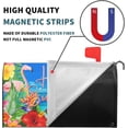 thumbnail image 4 of Summer Mailbox Covers Tropical Flamingo Floral Palm Leaves Fruit Mailbox Covers Magnetic Standard Size 25.5x21 Inch Beach Waterproof Mailbox Wraps Post Letter Box Covers Garden Yard Outdoor Decor, 4 of 6