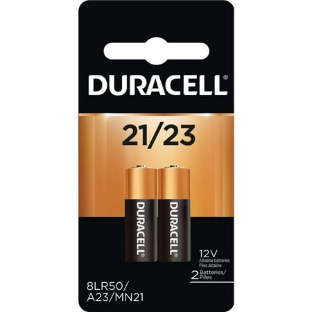 2 Duracell A23 23A, A23BP, GP23, MN21, 21/23 12V Alkaline