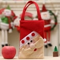 thumbnail image 4 of PPgejGEK Christmas Gift Bag Cloth 15x34cm 5.91x13.39in Red Santa Print Tote for Candy Apple Present Wrapping Party Favor Decoration, 4 of 6
