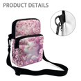 thumbnail image 5 of POLERO Cherry Blossom Cat Decoration 2 Layer Cell Phone Messenger Bag, Stretch Polyester Crossbody Bags with Zipper Pockets Crossbody Purse for Travel Outdoor, 5 of 7