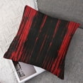 thumbnail image 7 of BANET  Gradient Outdoor Throw Pillow Covers Set of 2 Soft Red Black Stripe Porch Pillows Cases Cushion Covers for Living Room Bedroom Modern Decorative Throw Pillowcases Couch Chair 20x20in, 7 of 7