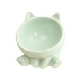 thumbnail image 4 of Cuenco alimentador de cerámica para gatos, cuenco para beber para gatitos, minimalista, antideslizante, accesorio para comida y agua para gatos, cuenc verde, 4 of 8