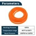 thumbnail image 4 of Manguera de tubo de vacío Unique Bargains Línea de vacío automotriz Naranja 354FT 5/16" 8mm ID 3mm Grosor 1 Pc 130PSI Presión máxima, 4 of 6