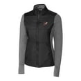thumbnail image 2 of Women's Cutter & Buck Black Arkansas Razorbacks Vault Stealth Hybrid Quilted Full-Zip Jacket, 2 of 3
