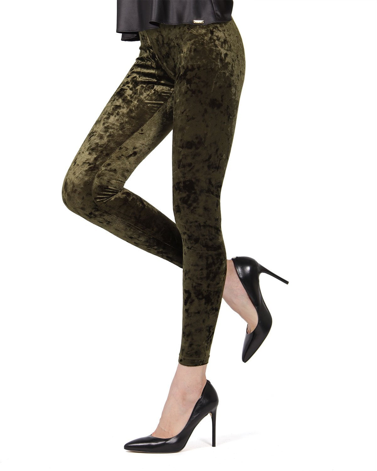 MeMoi Memoi Crushed Velvet Leggings Women's Premium Fashion