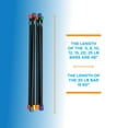 thumbnail image 3 of Bintiva Workout Bar - Padded Exercise Weighted Total Body Bar - 8 Sizes from 5 - 30 Lbs. for Physical Therapy, Aerobics, Yoga, Pilates, 3 of 5