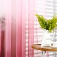 thumbnail image 4 of Gradient Sheer Curtains Window Screen Window Gauze Door Scarf Drapes Valance For Room Decor (Pink), 4 of 5