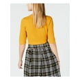 thumbnail image 2 of Maison Jules Crewneck Tonal Intarsia Sweater Lemon Ice S, 2 of 4