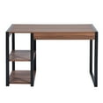 thumbnail image 3 of Homylin Computer Desk Writing Desk with 2 Shelves Industrial Style Home Office Table, 3 of 5