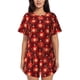 thumbnail image 1 of Fotbe Christmas Red Balls Conjunto de Pijama Estampado para Mujer, 2 Piezas, Ropa de Dormir con Camiseta de Manga Corta y Shorts Suaves-Large, 1 of 6