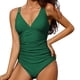 thumbnail image 1 of WILLBEST Trajes de Baño Trajes de Baño Para Mujer Trajes de Baño Fruncidos Monokini Con Cuello En V y Tiras, 1 of 6