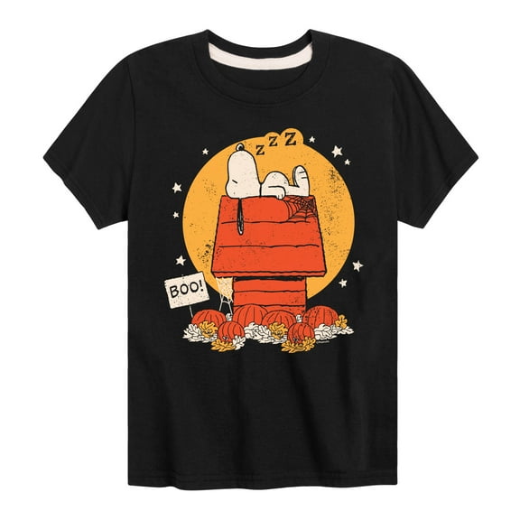 Peanuts - Snoopy Halloween Dog House - Toddler & Youth Short Sleeve Graphic T-Shirt