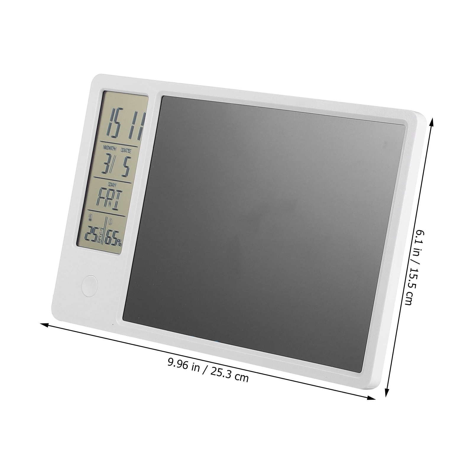ADDHAT Digital LCD Clock with Calendar, Temperature Display, ABS Material, Compact Design for Home and Office Use, 1 Set