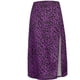 thumbnail image 4 of Falda sexy para mujer Cintura alta Estampado de leopardo Adelgazamiento Hendidura Nalgas Falda acampanada Wmkox8yi FGJ590, 4 of 4