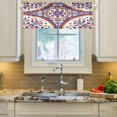 thumbnail image 3 of Coolnut Mexican Talavera Ceramic Tile Pattern Valance Curtains for Kitchen or Bathroom, Valances Window Treatment Rod Pocket Drape 54x18inch Light Filtering Living Room Bedroom126 Home Decor, 3 of 6