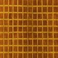 thumbnail image 1 of Ahgly Company Indoor Square Checkered Yellow Modern Area Rugs, 7' Square, 1 of 4