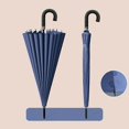 thumbnail image 4 of 24 Bone Long Handle Umbrellas Reinforcement Windproof Parasols All-weather Umbrellas for Rainy Day, 4 of 5