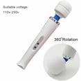 thumbnail image 3 of GIXUSIL Personal Wand Electric Massager with 10 Powerful Vibrations, Rechargeable Handheld Back Massager Wand Massage，Whit, 3 of 7