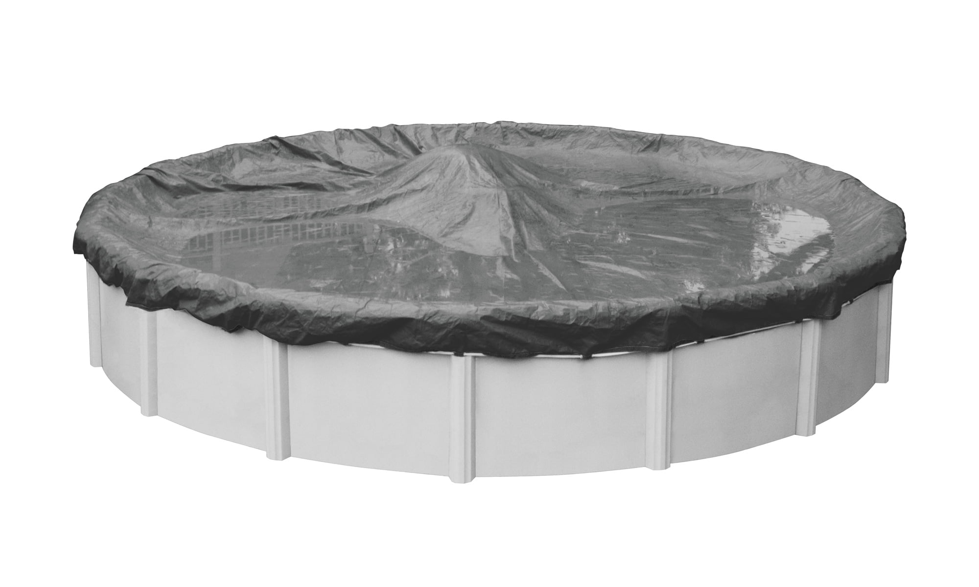 Pool Mate 20 Year Premium Charcoal Round Winter Pool Cover, 33 ft. Pool
