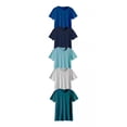 thumbnail image 1 of Paquete Playeras Cuello Redondo 5 Pz Algodón Premium Suave, 1 of 5