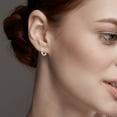 thumbnail image 3 of LeCalla 925 Sterling Silver Small Huggie Hoop Earring for Women Teen 14MM, 3 of 7