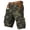 Army Green, variant on Men's camouflage Cargo Shorts Summer Athletic Outdoor Short Pants Fashion Print Casual Shorts with Multi-pocket (beltless),Brown,XXL