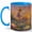 Blue, variant on Dancing Fairy 11oz Ceramic Mug, Sunset Lily Pond Fantasy Art