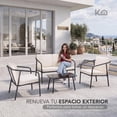 thumbnail image 3 of Sala Exterior Para Jardín Terraza 4 Piezas Con Mesa De Vidrio beige, 3 of 7