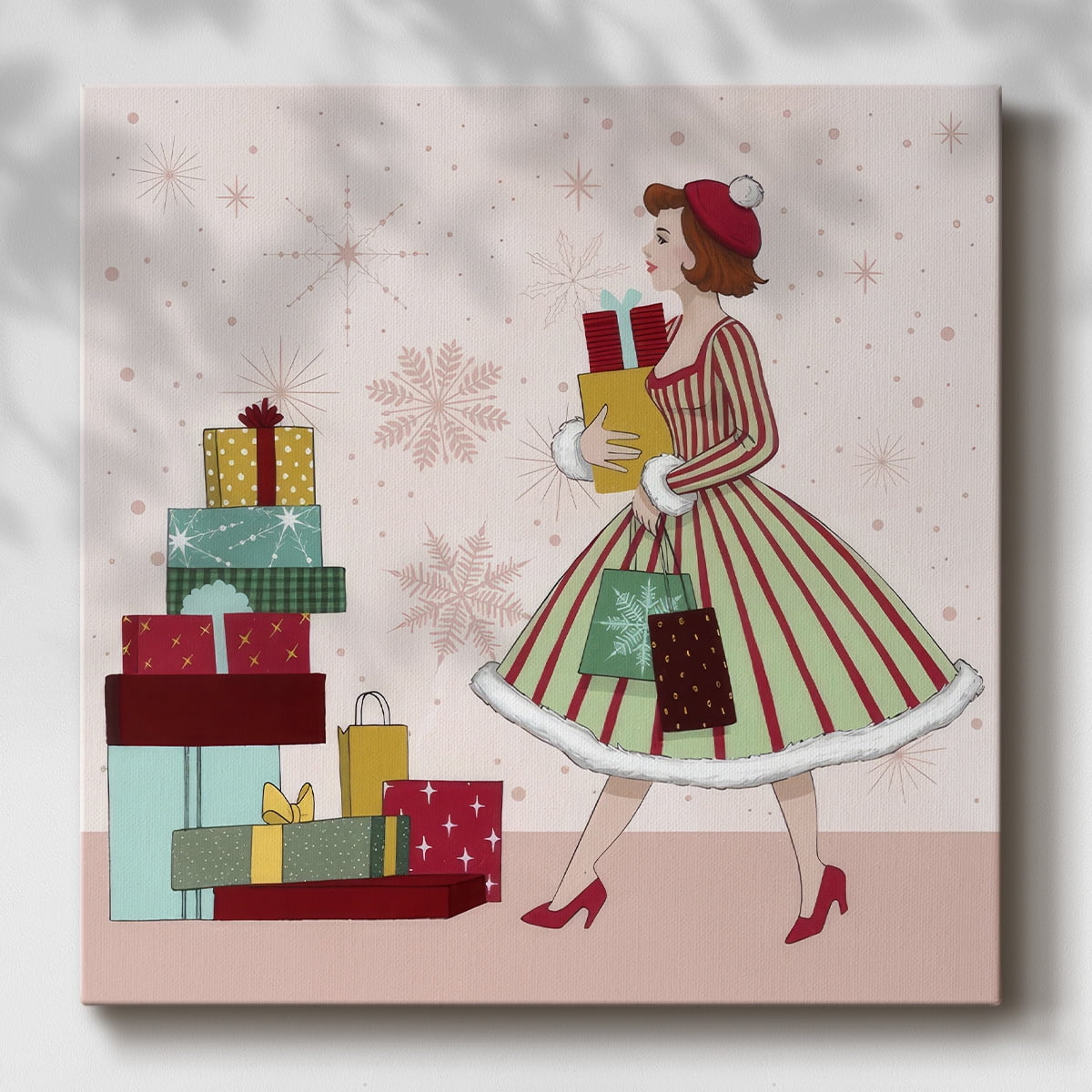 Holly Jolly Holiday II- Gallery Wrapped Canvas