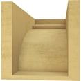 thumbnail image 4 of 7"W x 14"D x 7"H Wide Yorktown Rough Cedar Woodgrain TimberThane Corbel, Primed Tan, 4 of 6