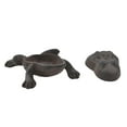 Frog Hide A Key Box Distressed Brown Cast Iron