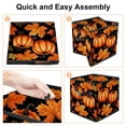 thumbnail image 4 of Maple Ieaf Pumpkin Foldable Clothes Storage Box with Handle, 10.8"x10.5"x10.6", Large Capacity Storage Bin Basket, 4 of 6
