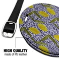 thumbnail image 4 of Lemons and Dots Round Leather Luggage Card Suitcase Carry-On ID Tag, 4 of 8