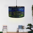 thumbnail image 6 of Round Lampshades, Vintage Drum Lampshade Pendant Lamp Shade Light Cover Home Decorative for Table Lamp, Bedside Lamp, Floor Lamp, 6 of 7