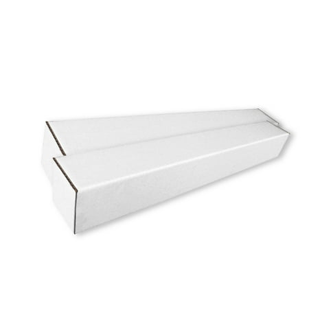 SSBM 3" x 3" x 25" White Square Mailing Tubes ECT-32B 25 Per Bundle