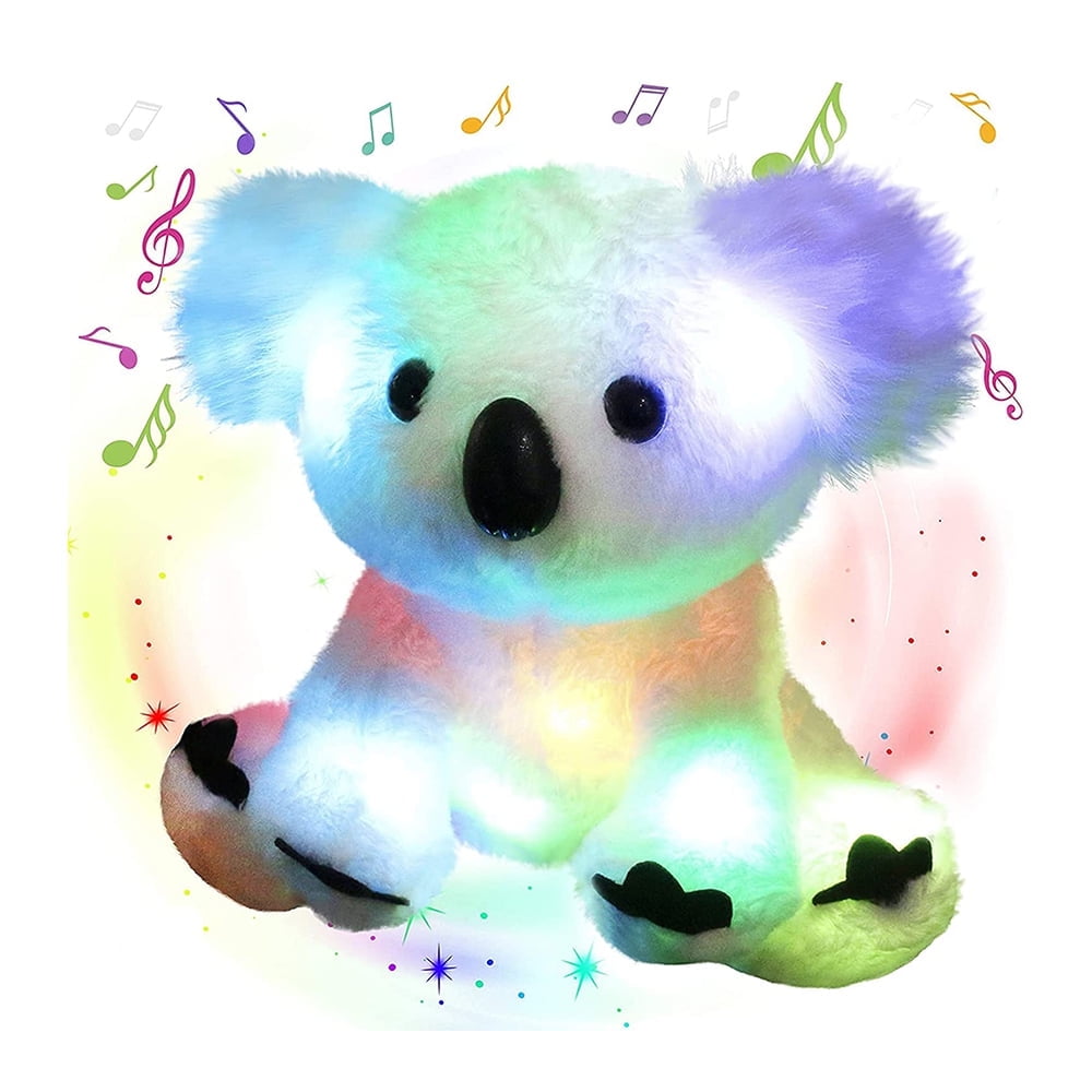 10 inches Glowing Music Crouching Koala Plush Toy