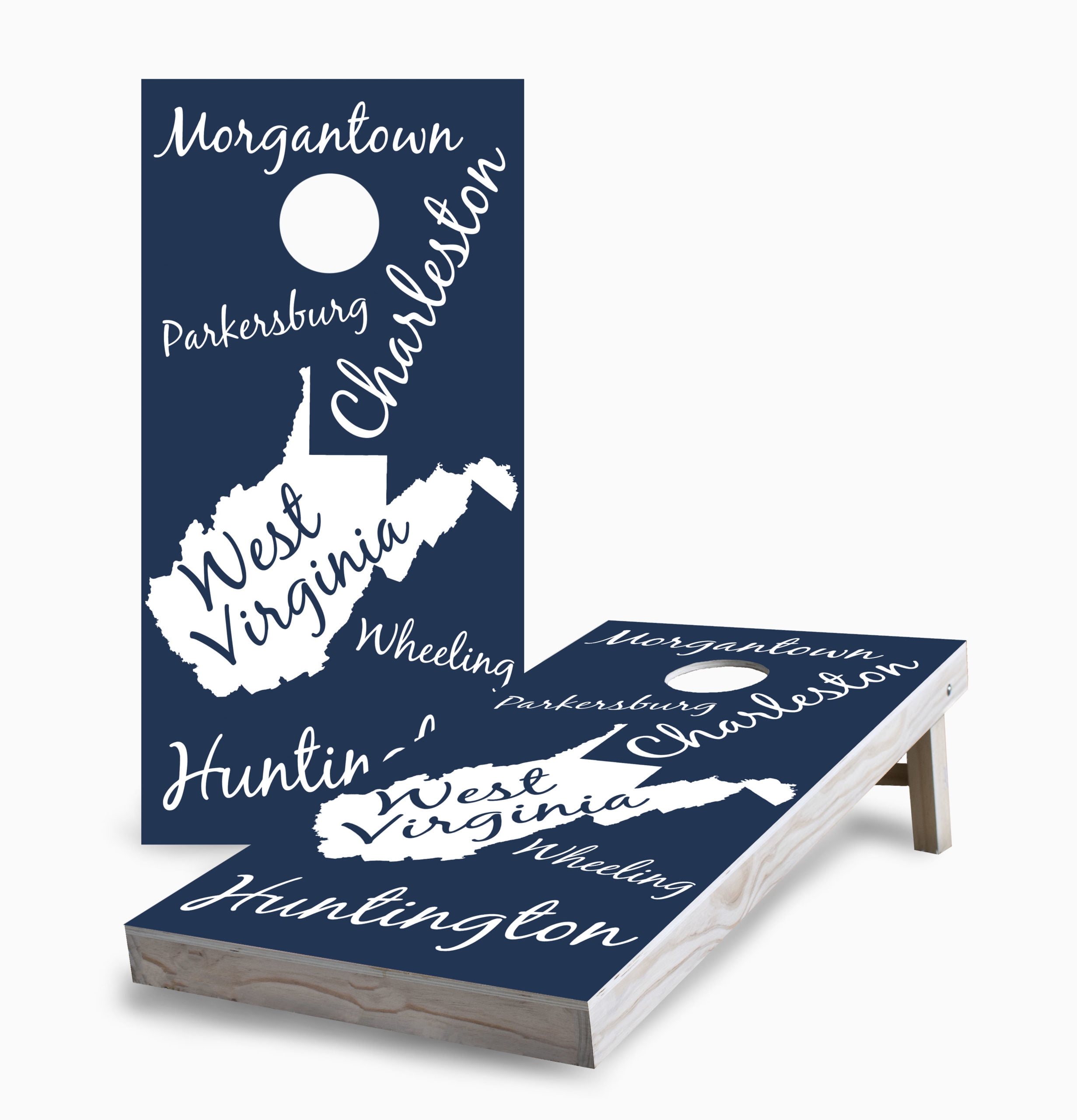 Skips Garage West Virginia State Pride Corn Hole Board Set - Walmart.com